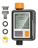 Shrivee Bewässerungscomputer mit 1 Ausgang LCD-Display Automatische Water Timer für Garten/Balkon/Gewächshaus