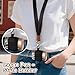 HONZUEN Neck Lanyard for Most Pen Devices, Anti-Lost Lanyard with 3 Sizes Elastic Holder for S-k/V-e/Br-ze/B-u/G-k, Black