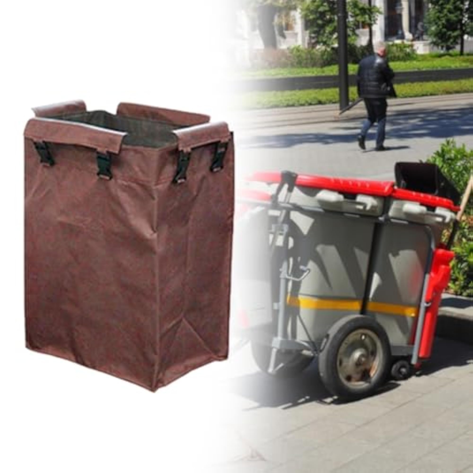 Commercial Janitor Carts Bag, Thickened for Storage