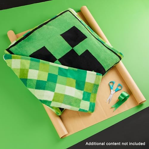 Minecraft Oversized Deken Voor Jongens, Hoodie, Fleece Deken Ochtendjas Kinderen En Tieners Groen Zwart Een Maat 2724983496