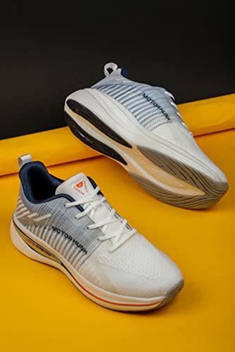 Image of ABROS Sports Shoes for Men's Upper Mesh with EVA Sole Lace-Ups Comfortable Lightweight Shoes