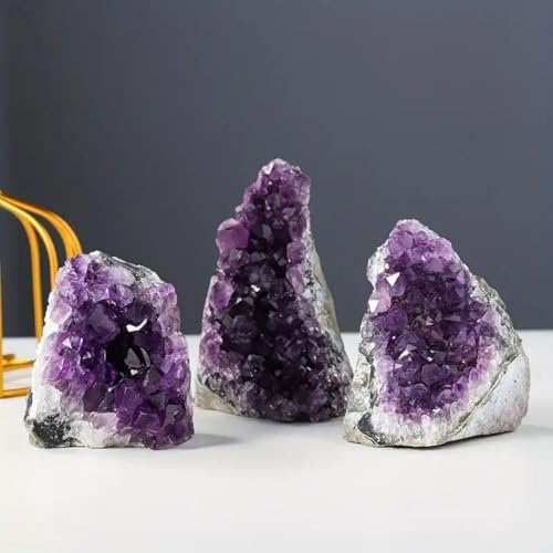 Améthyste brute en cluster de 100-150g et géode de quartz violet - 7
