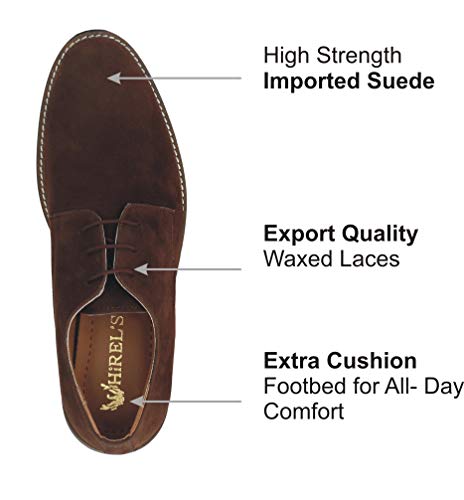 Image of HiREL'S Premium Suede Derby Smart Casual Shoes for Men | Office Soft Cushioned Corporate Casuals