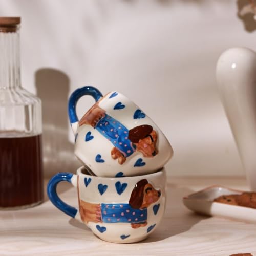Image of Craftribal Ceramic Cozy Pup Mug - 200 Ml Coffee Mug | Cute Gifts for Girls, Boys, Kids, Friends | Perfect for Tea, Milk, Hot Chocolate & Beverages | Birthday, & Anniversary Gifting Pack of 1