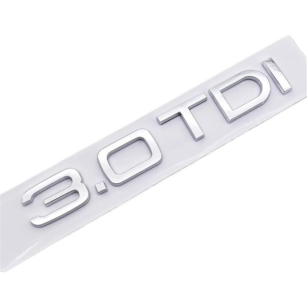 Mauxpiao N Compatible With Abs Car Logo 1.9 2.0 2.8 3.0 4.2 Tdi 3.6 Sticker Trunk Emblem Rear Badge Rewr/N/A