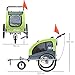 Pawhut Remolque Bicicleta Perros Carro Cochecito para Transporte Mascota 2 en 1...