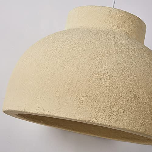 Ottoson Modern Pendant Lighting For Kitchen Island Dome Shade Scandinavian Dining Room Light Fixture Grain Pendant Lamp - 15" Yellow Bowl Shade, Ceiling Mount #TOP6