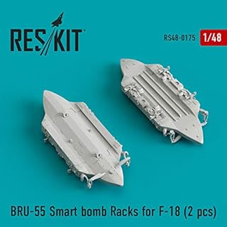 Reskit RS48-0175 - 1/48 â€“ BRU-55 Smart Bomb Racks for F-18 (2 pcs) Resin Detail