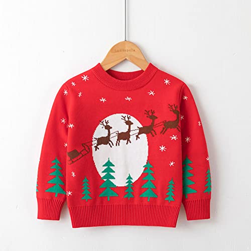 iiniim Toddler Kids Unisex Christmas Ugly Sweater Crewneck Pullover Sweatshirt Jumper2