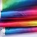 YYCRAFT Charmeuse Bridal Satin Fabric by The Yard 58 Inches Wide (Rainbow,2 Yards)