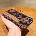 LAPOPNUT for iPhone 11 Case with Wrist Strap, Cheetah Leopard Tortoise Shell Print Shockproof Soft TPU Protective Case Women Girls, Slim Anti Scratch Cover for iPhone 11 6.1 Inch,Brown