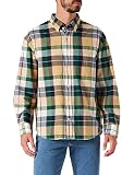 camisas usadas de caballeros Algodón orgánico GANT D1. REL Madras Check BD Camisa, Lavish Green, XXL para Hombre