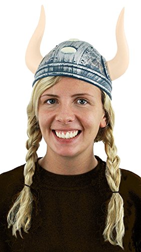 Viking Helmet Fancy Dress Costume Accessory Ladies Nordic Warrior Medieval Norse Goddess Hat With Horns