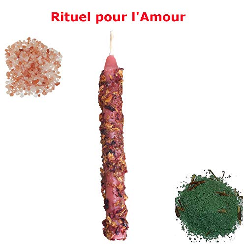 ILHORIN ESOTERISME Rituel pour attier l Amour (1 Bougie - 100grs sel himalya Protection - 100grs sel arruda)