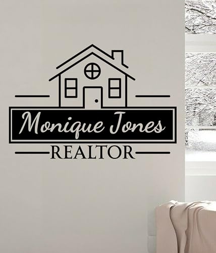 Custom Realtor Logo Vinyl Decal - 10
