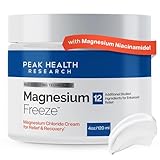 Magnesium Freeze - Topical Magnesium Cream with Niacinamide for Joints, Low Back, Knee, Hip, & Foot - Fast Acting Cooling Formula - Lightweight, Non-Greasy - 4oz