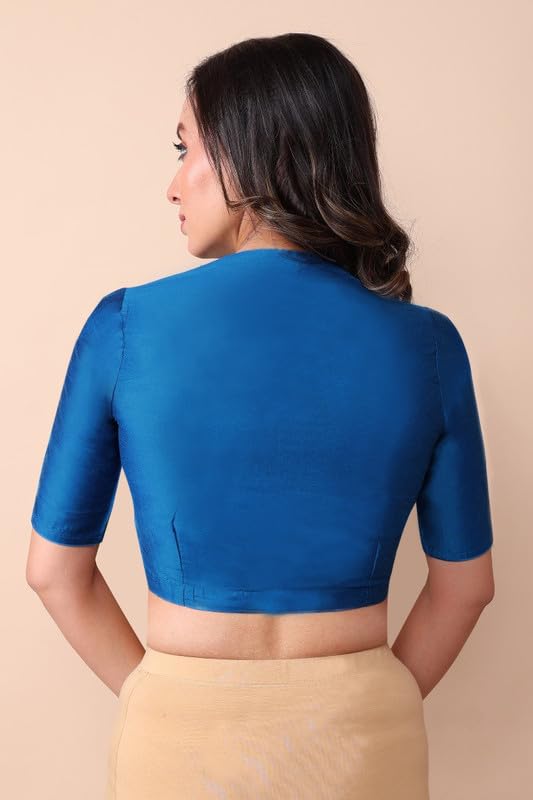 Image of RENE Cotton Tussar Blouse(T-005204@@P)