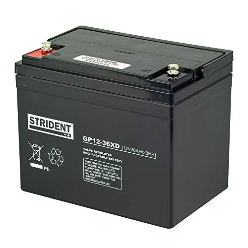 2 X Strident AGM GP12-36AH – Mobility Scooter Battery – Rechargeable Batteries – 12v Batteries (Pair)