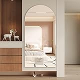 NEUWEABY Full Length Mirror 180x80cm Arched Mirror Full Body Gold Standing Arch Floor with Stand Hanging or Leaning Against Wall for Bedroom Entry, Living Room - Image 6