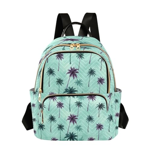 Mini sac à dos matelassé motif tropical pour femme 26x13x32cm