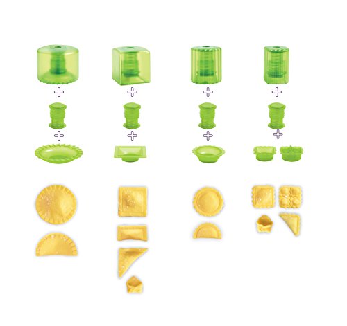 Kit Mini Ravioli C/ 4 Cortadores 5 Molde