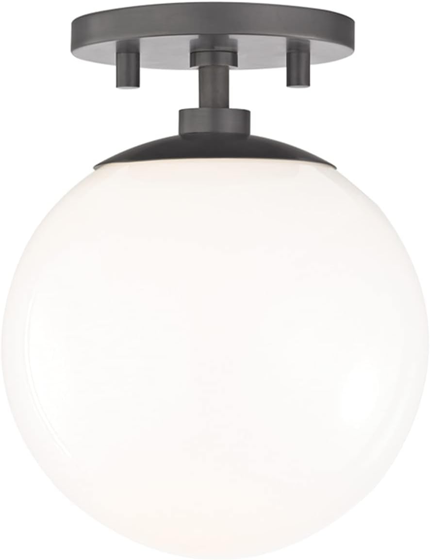 MITZI HUDSON VALLEY LIGHTINGH105601-OB Transitional One Light Semi Flush Mount from Stella Collection Dark Finish, Old Bronze