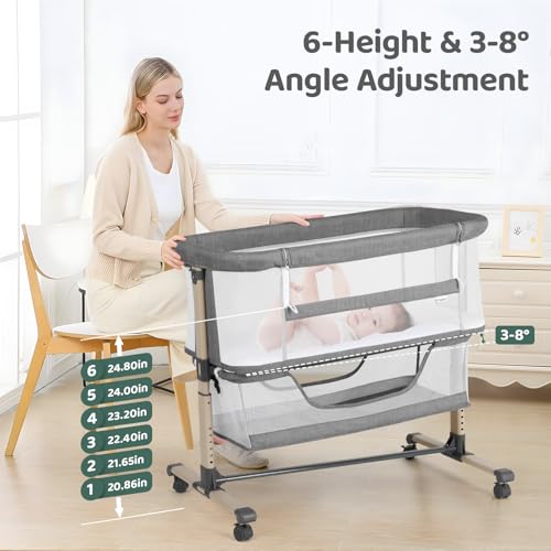 Cowiewie Breathable Bassinet Grey