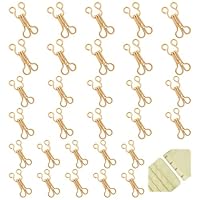 Molain 60 Set Nähen Haken und Augen Verschluss, BH-Haken-Ösen-Verschluss Unterwäsche Haken und Augen Schließe 3 Größen Hakenverschluss Nähen DIY Bastelzubehör für BH, Kleidung, Röcken, Hosen