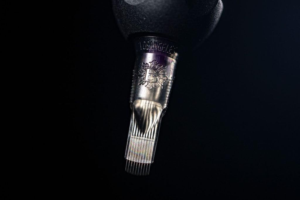 Bishop Tattoo Da Vinci V2 Cartridges - Regular - 12 Gage With 03 Pins - Round Liner Tight Long - 20 Cartridges
