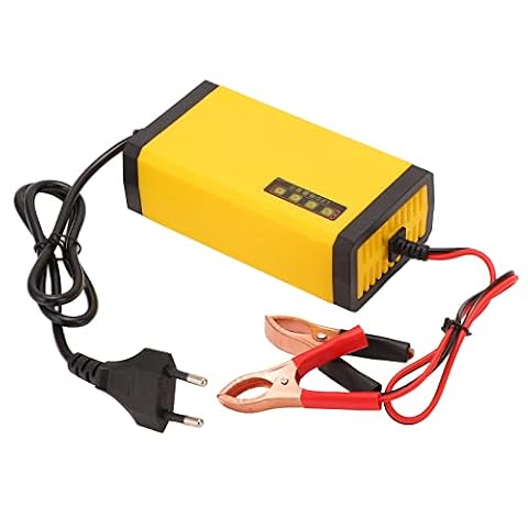 Ładowarka Samochodowa 12 V Wielofunkcyjna Inteligentna ładowarka do Akumulatora Wyświetlacz LCD Konserwator Akumulatora Samochodowego Wtyczka EU 220 V