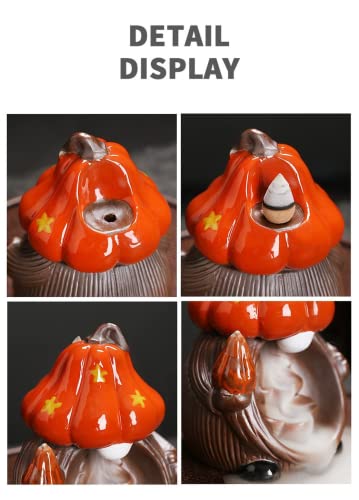 Brûleur d'encens citrouille déco originale à offrir pour un intérieur cosy - 7