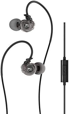 MEE audio Sport-Fi M3P In-Ear Headphones with Memory Wire and Inline Microphone and Remote (Black)
