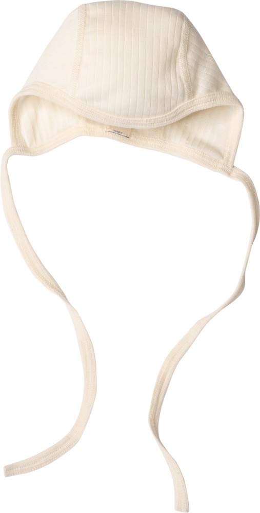 Cosilana, Baby Bonnet - 45% Organic Cotton, 35% Organic Merino Wool, 20% Silk (Natural, 16-24 Months (Height 34-36) (86/92))