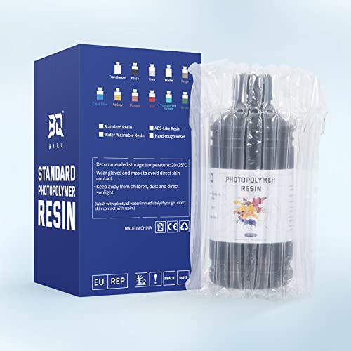 Biqu Tenacious Resin 3D Printer Resin, Fast Curing Uv Photopolymer Resin High Precision 3D Printing Liquid Non Toxic Low Odor For Dlp/Lcd 3D Printing (Clear# 1500G) #TOP6