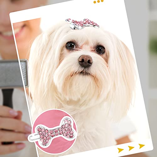 12 Pcs Crown Dog Accessories Crystal Rhinestone Girls Puppies Barrette Dog Tiara Dog Bows Girl Dog Hair Clips Pet Grooming Hair Accessories Hair Pins, 12 Styles #TOP3