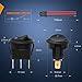 Nilight 12pcs Rocker Toggle Switch 3Pins 12V 20A Wired Round LED Light Power On Off Switches SPST for Car Truck Vehicle Trailer RV Marine Boat Yacht with 36pcs Wires