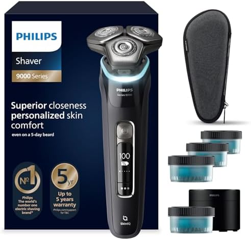 Philips Serie 9000 Afeitadora Eléctrica Hombre, Máquina de Afeita...