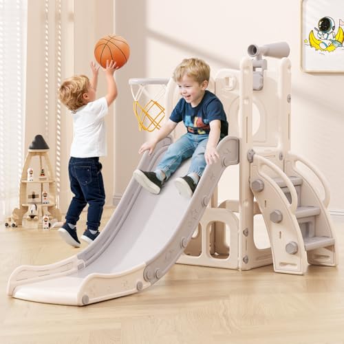 Babytronic Toddler Slide, 6 in 1 Kids Indoor Slide for