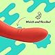 AMORELIE Joy – G-Punkt Vibrator Bloom | Wasserfest Wiederaufladbar (Rot)