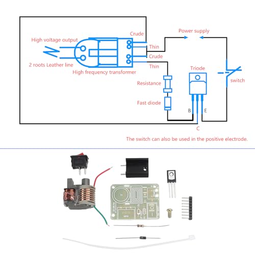 AEDIKO 2 Sets High Voltage Generator 15KV High Voltage Generator Inverter Arc Igniter Coil Module Disassembled Parts