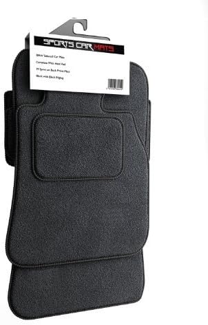 Sports Car Mats SCM10 2 Tailored Car Mats, Black