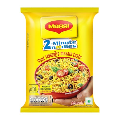 MAGGI 2-Minute Instant Masala Noodles, Iron Fortified, Made With Premium Spices (70g x20 pack)