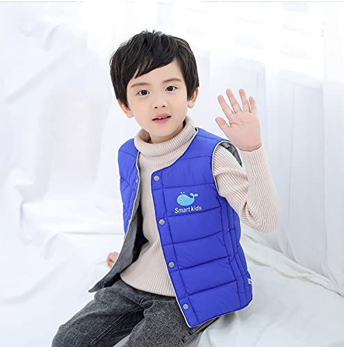 Child Kids Boys Girls Cute Cartoon Sleeveless Vest Jacket Winter Down Coat Outwear Outfits Clothes for 2~13T2