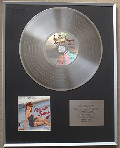 MICHEL SARDOU - Disque platine CD édition limitée - ETRE UNE FEMME 2010 Cover