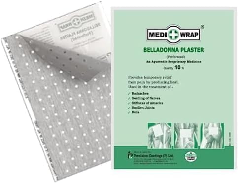 Ayurvedic Belladonna Plasters - 30 Sheets (3 Pack X 10 Sheets Each)