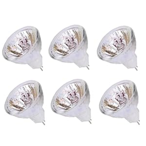 UGEFKMQ 6PC Halogen Glühbirnen MR11 12V