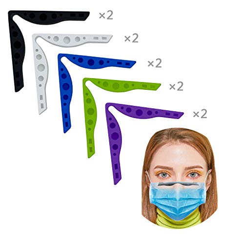 NUDGE 9X Coussinets Pont de Nez Anti-buée, Réutilisables en Silicone Clips de Nez pour Masque, pour éviter la Buée sur Les Lunettes Cover