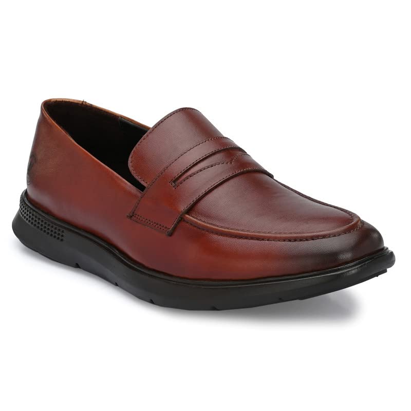 Image of Legwork Men's Leather Loafer Shoes for Men and Boys