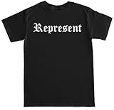 FTD Apparel Men's Represent T Shirt - Medium Black