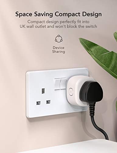 Nooie Smart Plug WiFi Outlet Compatible with Alexa, Google Home, Wireless Socket Remote Control Timing Function No Hub Required 2 Pack